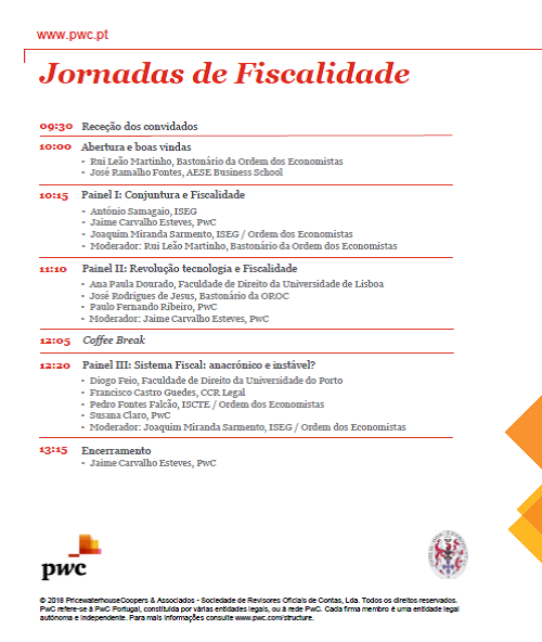 Jornadas OE-PWC Lisboa
